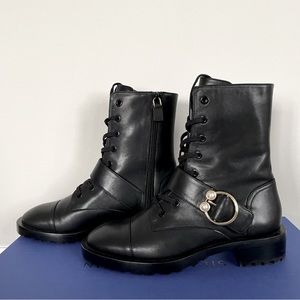 Stuart Weitzman pearlring combact bootie